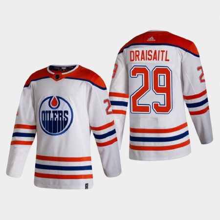 Herren Eishockey Edmonton Oilers Trikot Leon Draisaitl 29 2020-21 Reverse Retro Authentic
